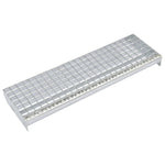 ZNTS Stair Treads 4 pcs Press-locked Galvanised Steel 1000x240 mm 145255