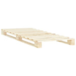 ZNTS Pallet Bed Frame Solid Pine Wood 100x200 cm 285235