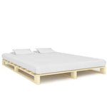 ZNTS Pallet Bed Frame Solid Pine Wood 140x200 cm 285237