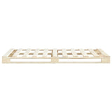 ZNTS Pallet Bed Frame Solid Pine Wood 140x200 cm 285237