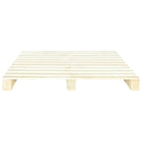 ZNTS Pallet Bed Frame Solid Pine Wood 140x200 cm 285237