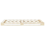 ZNTS Pallet Bed Frame Solid Pine Wood 180x200 cm 6FT Super King 285239