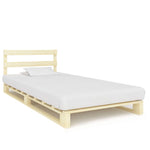 ZNTS Pallet Bed Frame Solid Pine Wood 100x200 cm 285242