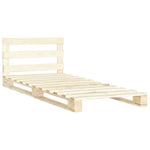 ZNTS Pallet Bed Frame Solid Pine Wood 100x200 cm 285242