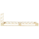 ZNTS Pallet Bed Frame Solid Pine Wood 100x200 cm 285242