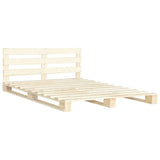 ZNTS Pallet Bed Frame Solid Pine Wood 140x200 cm 285244