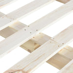 ZNTS Pallet Bed Frame Solid Pine Wood 140x200 cm 285244