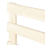 ZNTS Pallet Bed Frame Solid Pine Wood 140x200 cm 285244