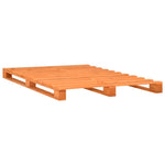 ZNTS Pallet Bed Frame Brown Solid Pine Wood 180x200cm 6FT Super King 285267