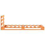 ZNTS Pallet Bed Frame Brown Solid Pine Wood 100x200 cm 285270