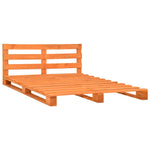 ZNTS Pallet Bed Frame Brown Solid Pine Wood 180x200cm 6FT Super King 285274