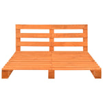 ZNTS Pallet Bed Frame Brown Solid Pine Wood 180x200cm 6FT Super King 285274