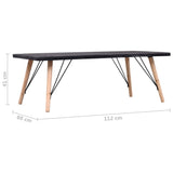 ZNTS Coffee Table Concrete Finish 112x60x41 cm MDF 249819
