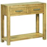 ZNTS Console Table 83x30x73 cm Rustic Oak Wood 284267