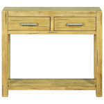 ZNTS Console Table 83x30x73 cm Rustic Oak Wood 284267