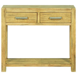 ZNTS Console Table 83x30x73 cm Rustic Oak Wood 284267