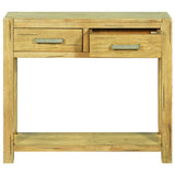 ZNTS Console Table 83x30x73 cm Rustic Oak Wood 284267