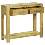 ZNTS Console Table 83x30x73 cm Rustic Oak Wood 284267