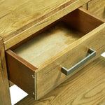 ZNTS Console Table 83x30x73 cm Rustic Oak Wood 284267