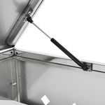ZNTS Quadruple Wheelie Bin Shed 240 L Stainless Steel 145382