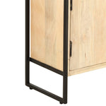 ZNTS 4-Tier Bookcase 124x30x180 cm Solid Mango Wood 284417