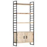 ZNTS 4-Tier Bookcase 80x30x180 cm Solid Mango Wood 284421