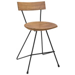 ZNTS Dining Chairs 2 pcs Solid Teak Wood 285204