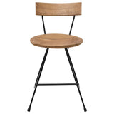 ZNTS Dining Chairs 2 pcs Solid Teak Wood 285204