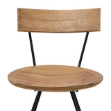 ZNTS Dining Chairs 2 pcs Solid Teak Wood 285204