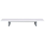ZNTS Bathroom Wall Shelf for Basin White 120x40x16.3 cm 283824