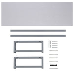 ZNTS Bathroom Wall Shelf for Basin White 120x40x16.3 cm 283824