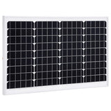 ZNTS Solar Panel 40 W Monocrystalline Aluminium and Safety Glass 145281