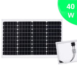 ZNTS Solar Panel 40 W Monocrystalline Aluminium and Safety Glass 145281