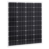 ZNTS Solar Panel 80 W Monocrystalline Aluminium and Safety Glass 145283