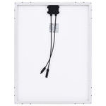 ZNTS 2x Solar Panels 100W Monocrystalline Aluminium and Safety Glass 145285