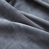 ZNTS Blackout Curtains with Rings 2 pcs Velvet Anthracite 140x175 cm 134496