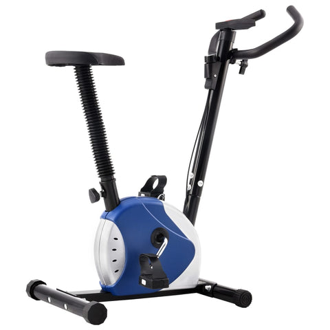 ZNTS Exercise Bike with Belt Resistance Blue 92007