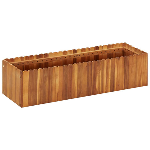 ZNTS Garden Raised Bed 100x30x25 cm Solid Acacia Wood 45918