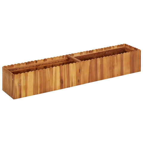 ZNTS Garden Raised Bed 150x30x25 cm Solid Acacia Wood 45919