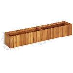 ZNTS Garden Raised Bed 150x30x25 cm Solid Acacia Wood 45919