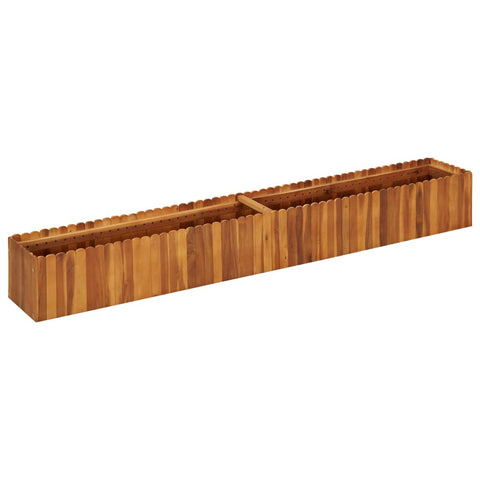 ZNTS Garden Raised Bed 200x30x25 cm Solid Acacia Wood 45920