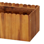 ZNTS Garden Raised Bed 200x30x25 cm Solid Acacia Wood 45920