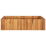 ZNTS Garden Raised Bed 100x100x25 cm Solid Acacia Wood 45922