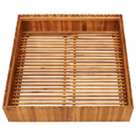 ZNTS Garden Raised Bed 100x100x25 cm Solid Acacia Wood 45922