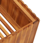 ZNTS Garden Raised Bed 100x100x25 cm Solid Acacia Wood 45922