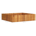 ZNTS Garden Raised Bed 100x100x25 cm Solid Acacia Wood 45922