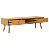 ZNTS TV Cabinet 120x35x35 cm Solid Pinewood 285222