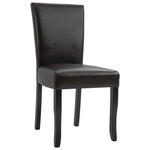 ZNTS Dining Chairs 6 pcs Brown Faux Leather 278486