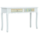 ZNTS Console Table White 120x40x74.5 cm Wood 285760