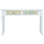 ZNTS Console Table White 120x40x74.5 cm Wood 285760